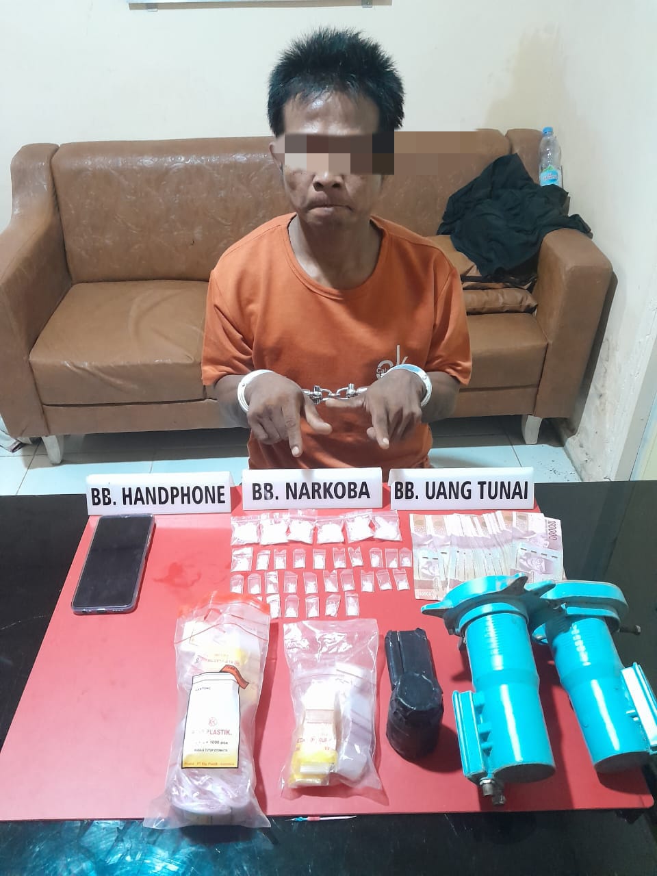 Satnarkoba Polres Kampar, Tangkap Seorang Pengedar Narkoba Beserta 33 Paket Sabu Sabu