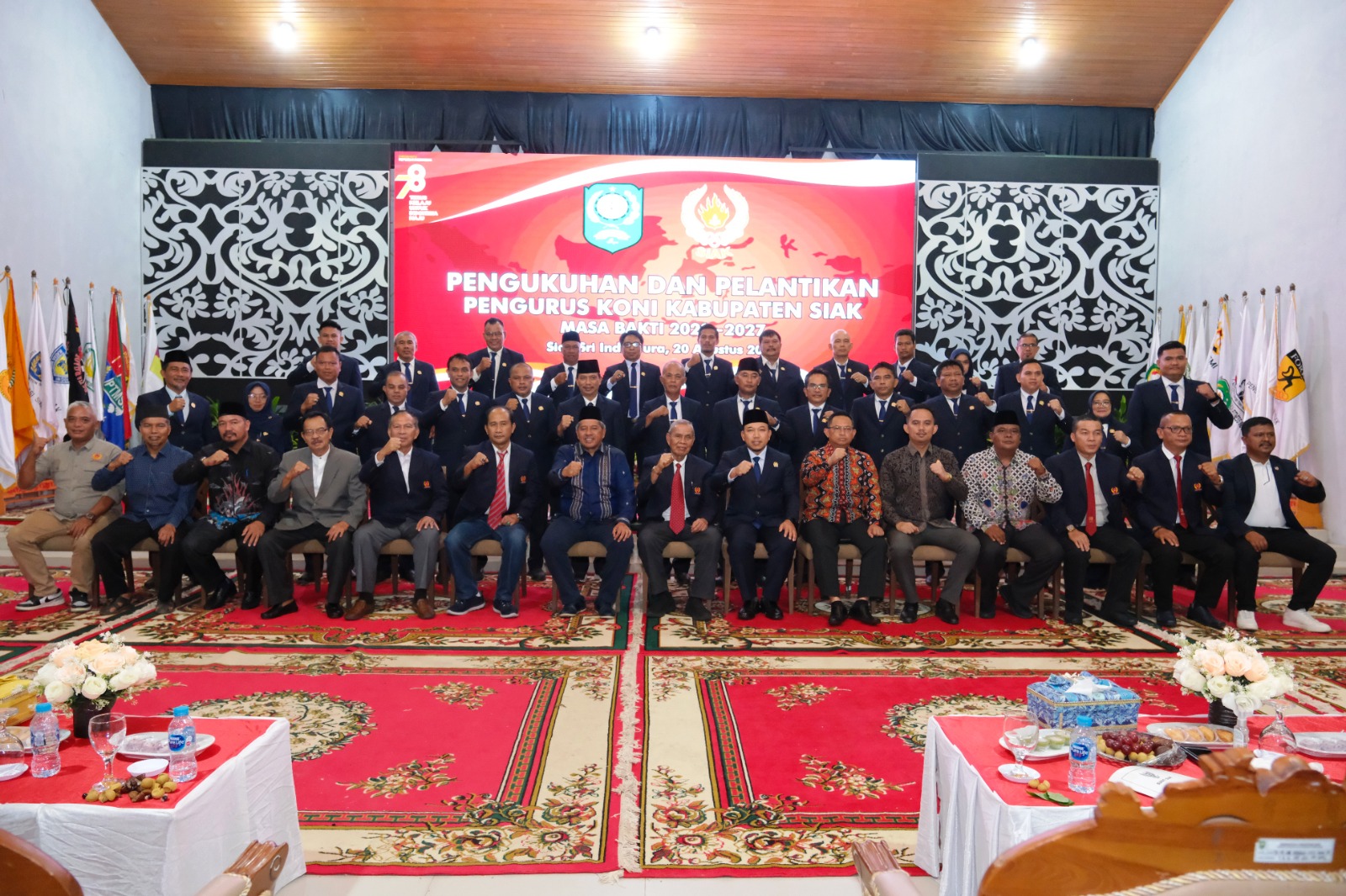 Ketua KONI Riau Lantik Pengurus KONI Siak Periode 2023 - 2027