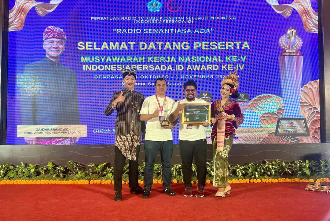 Radio Swara Kampar Raih Juara 1 Indonesia Persada.id Award IV Kategori Reportase Terbaik