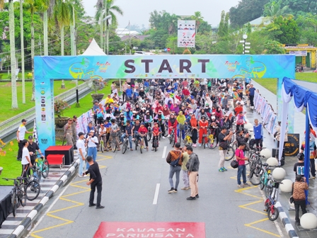 Tourde Siak 2023 Rersmi di Buka Bupati Alfedri 