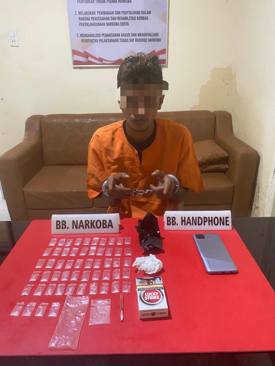 Kantongi Narkoba 7,50 Gram, Pemuda 26 Tahun Dikampar ini Ditangkap Polisi