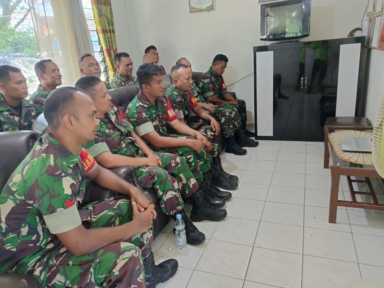 Babinsa Koramil 08/TDN Zoom Meeting TOT Program Gerakan Antisipasi Darurat Pangan Nasional