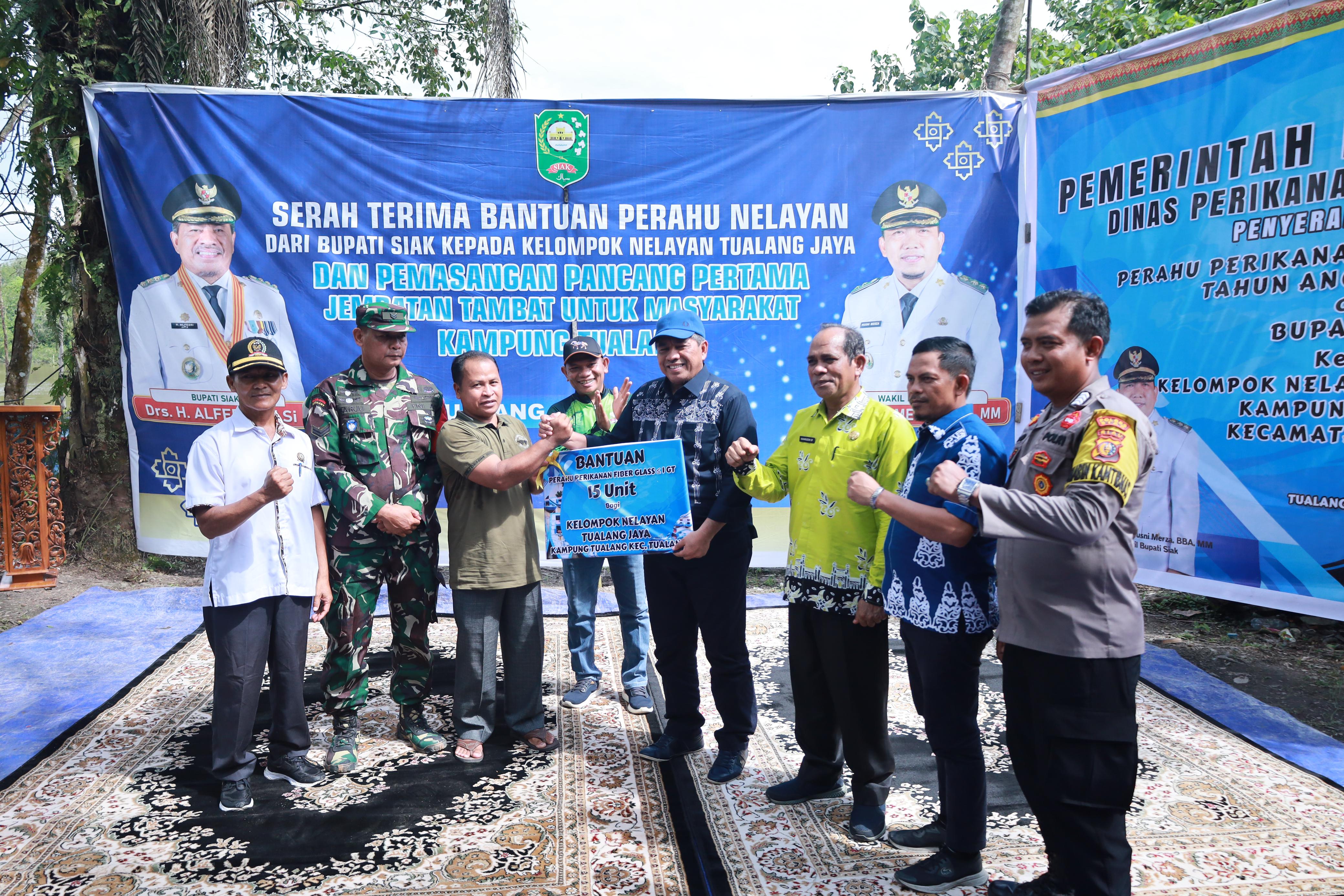 Dukung Nelayan Tradisional, Pemkab Siak Bangun Dermaga di Kampung Tualang