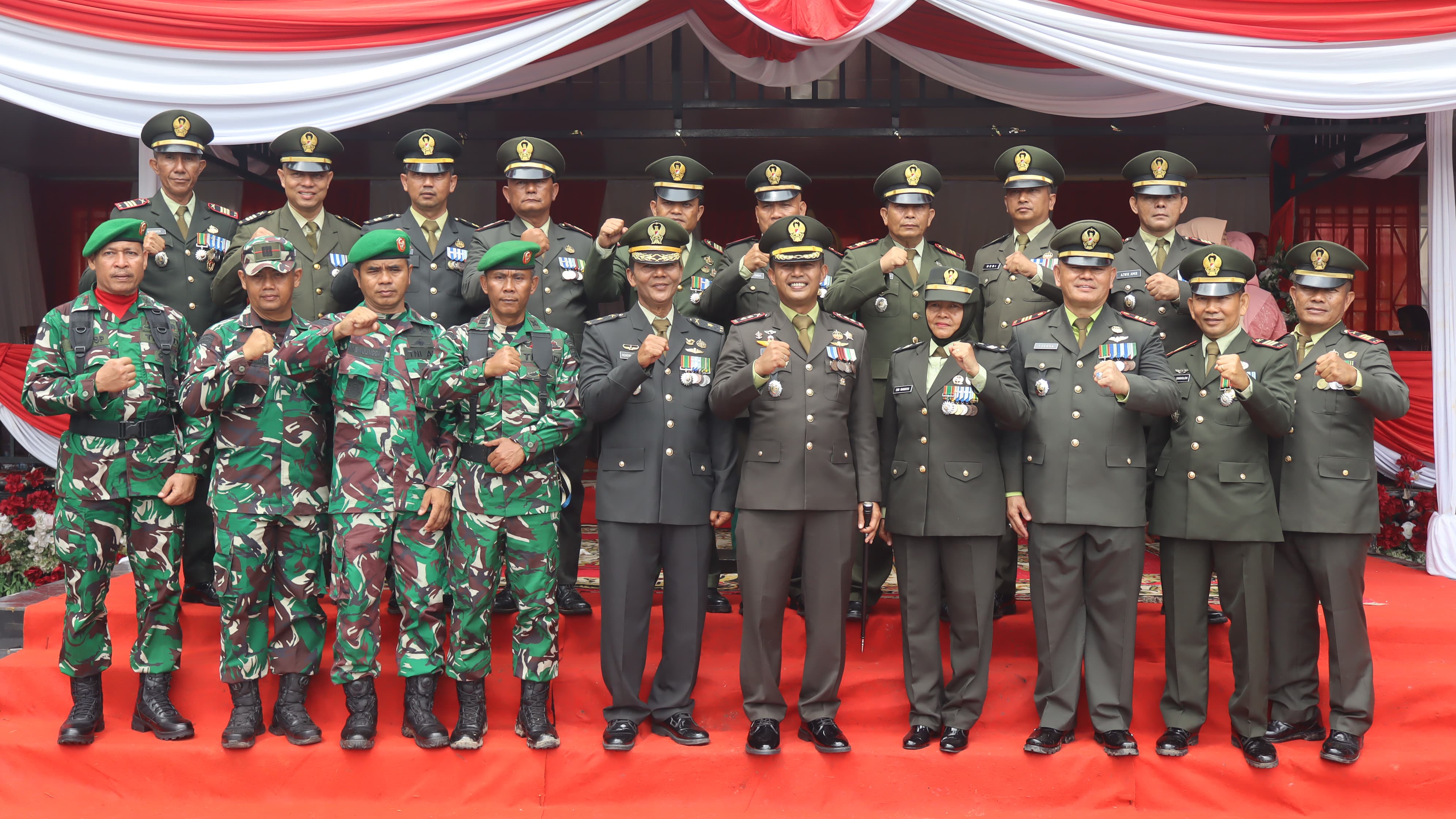 Kodim 0313/Kpr Gelar Upacara HUT Ke 79 TNI, Tegaskan Komitmen Bersama Rakyat Untuk Indonesia Maju