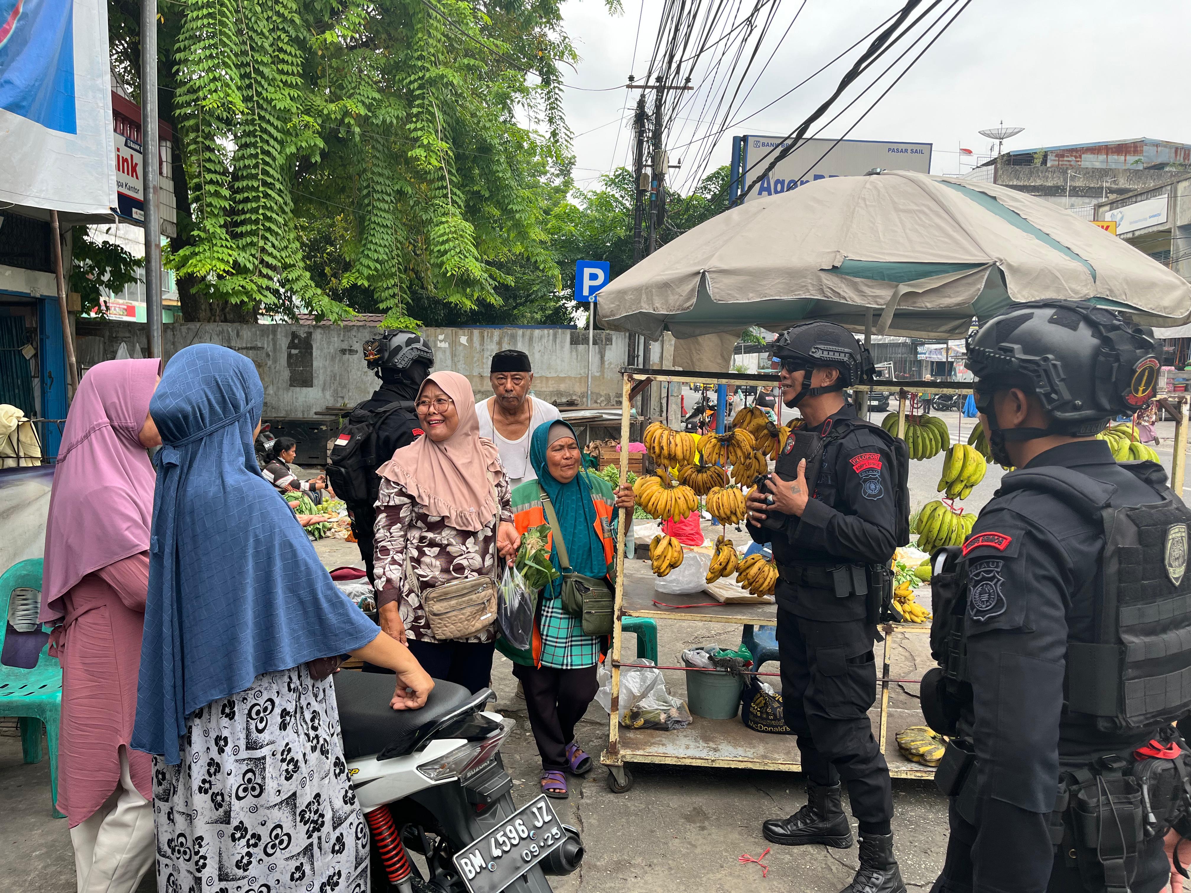 Pilkada 2024, Subsatgas Aksi Khusus Detamsenen Gegana Satbrimob Polda Riau Lakukan Cooling System