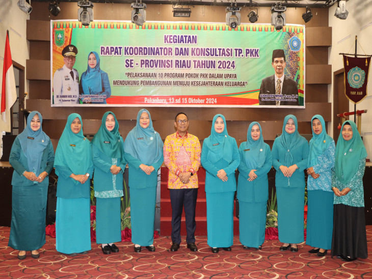 Pemkab Kampar Diwakili Ketua PKK Hadiri Langsung Pembukaan Rakor PKK Se-Riau
