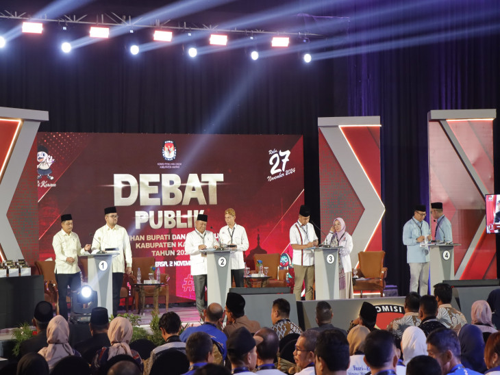 Debat Publik Pasangan Bupati dan Wakil Bupati Kampar Sukses Bejalan Aman dan lancar