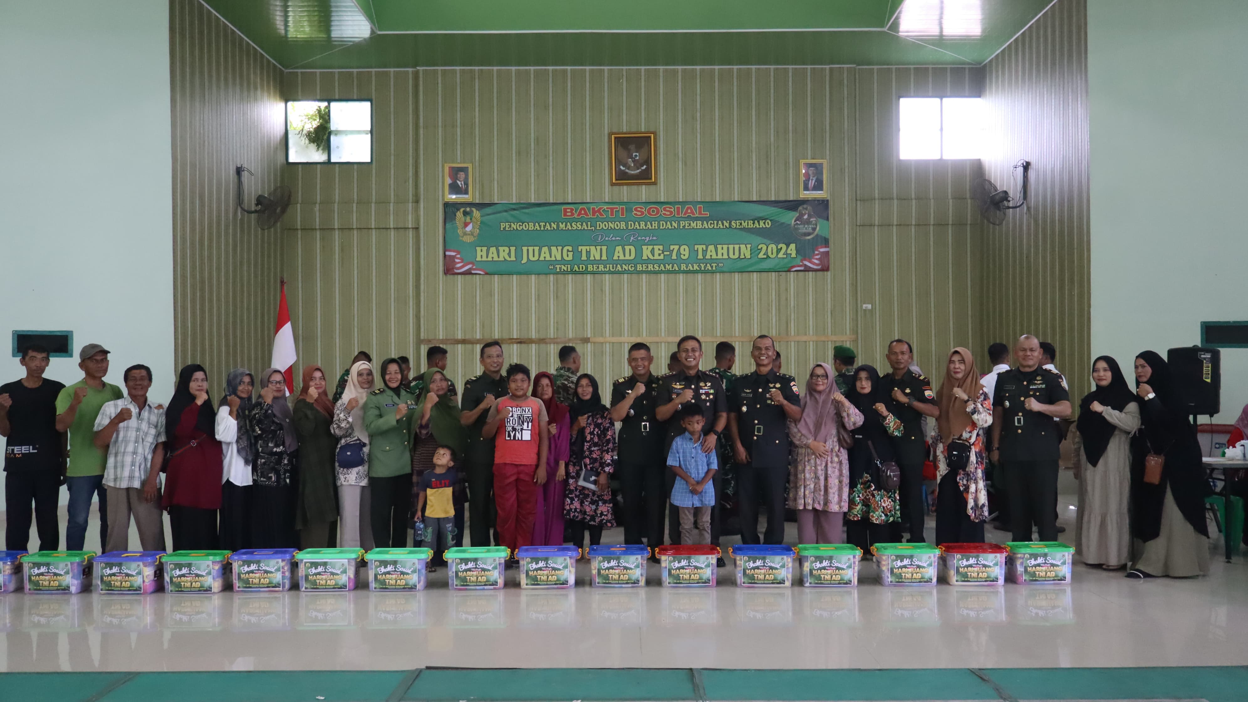 Kodim 0313/KPR Gelar Bakti Sosial Meriahkan Hari Juang Kartika, Tunjukkan Kepedulian TNI 