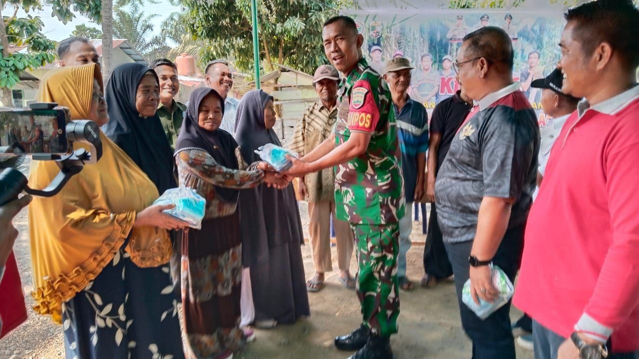 Wakili Danramil, Pelda Burhanuddin Hadiri Kick Off Ketahanan Pangan