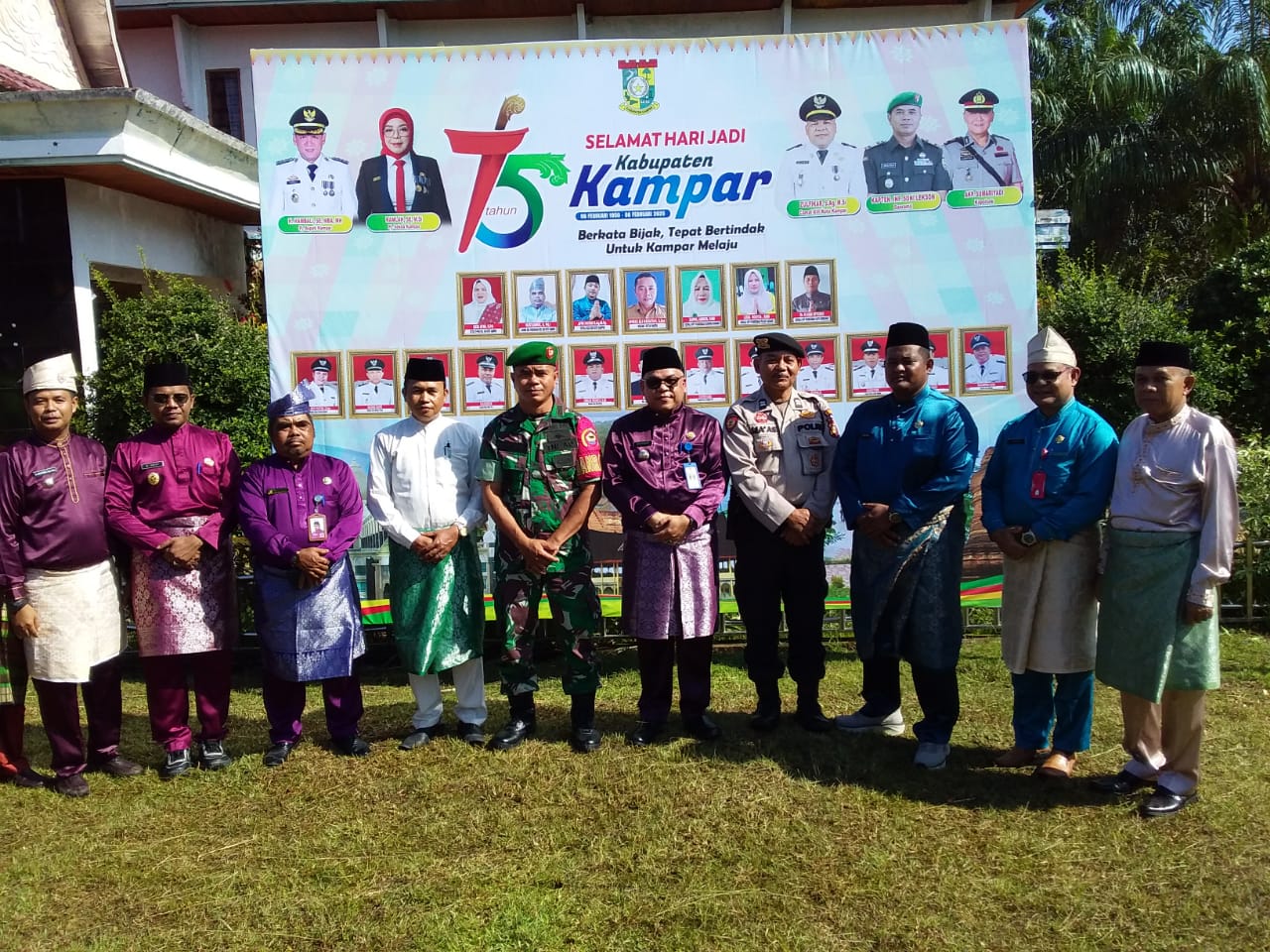 Danramil 12/XIII koto Kampar Hadiri Upacara memperingati HUT Kabupaten Kampar ke 75 