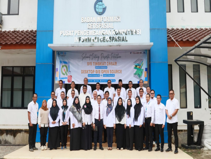 Tingkatan SDM Pemetaan, Pemkab Kampar Ikut Berpartisipasi pada Diklat Sistem Informasi Geospasial 