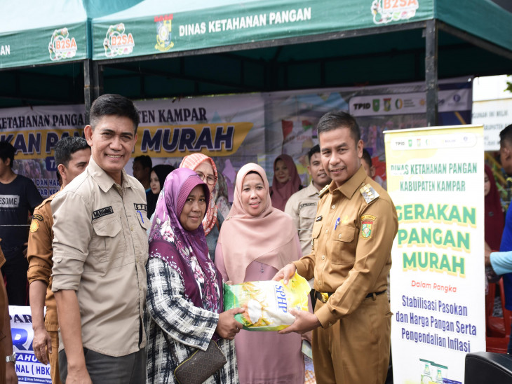 Bupati Kampar, Lonjakan Permintaan Menjelang lebaran, Pemda Kampar Hadirkan Pangan Murah