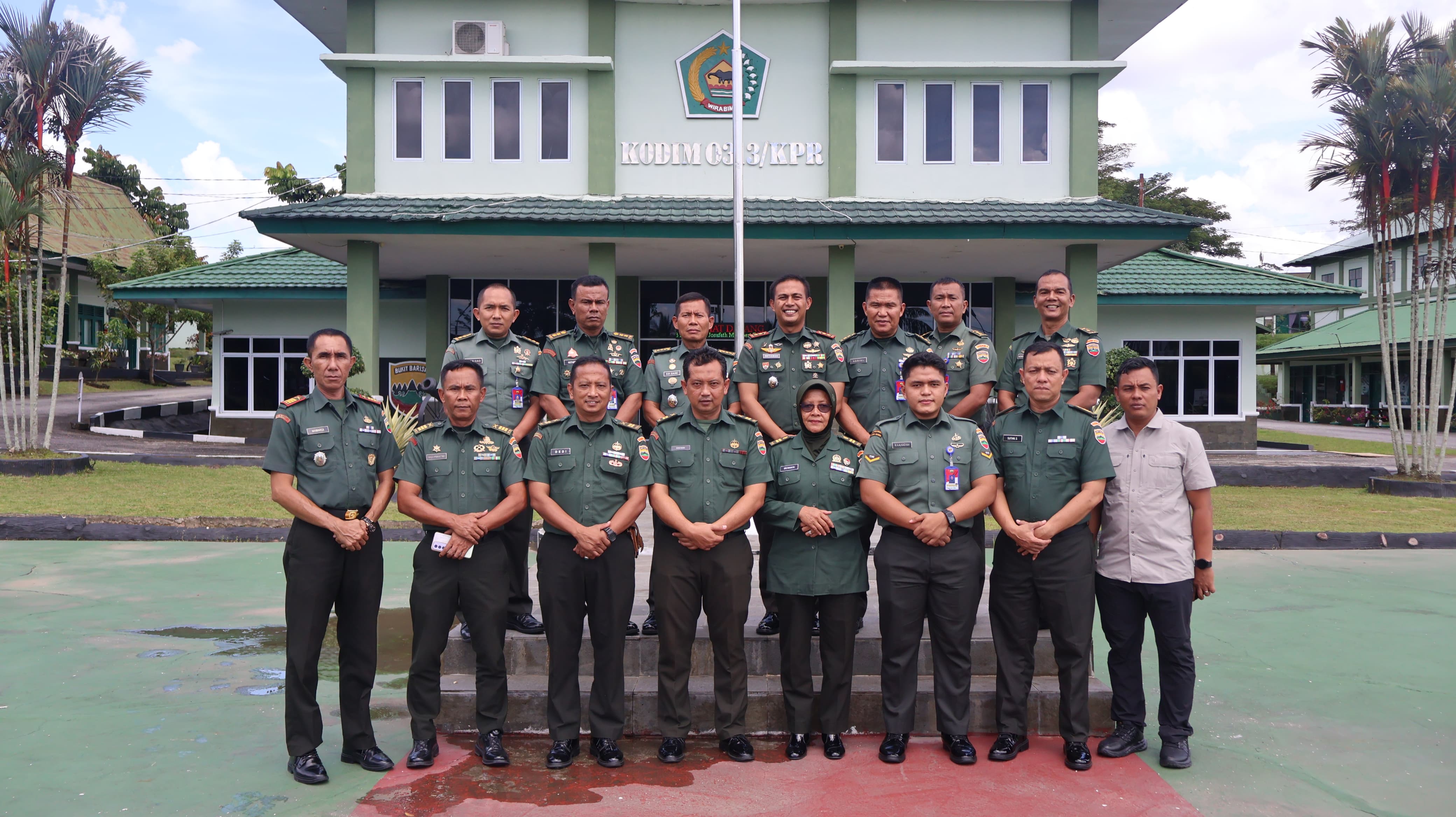 Kodim 0313/Kpr Sambut Kunjungan Kerja Tim Was Audit Kinerja ITDAM I/BB TA 2025