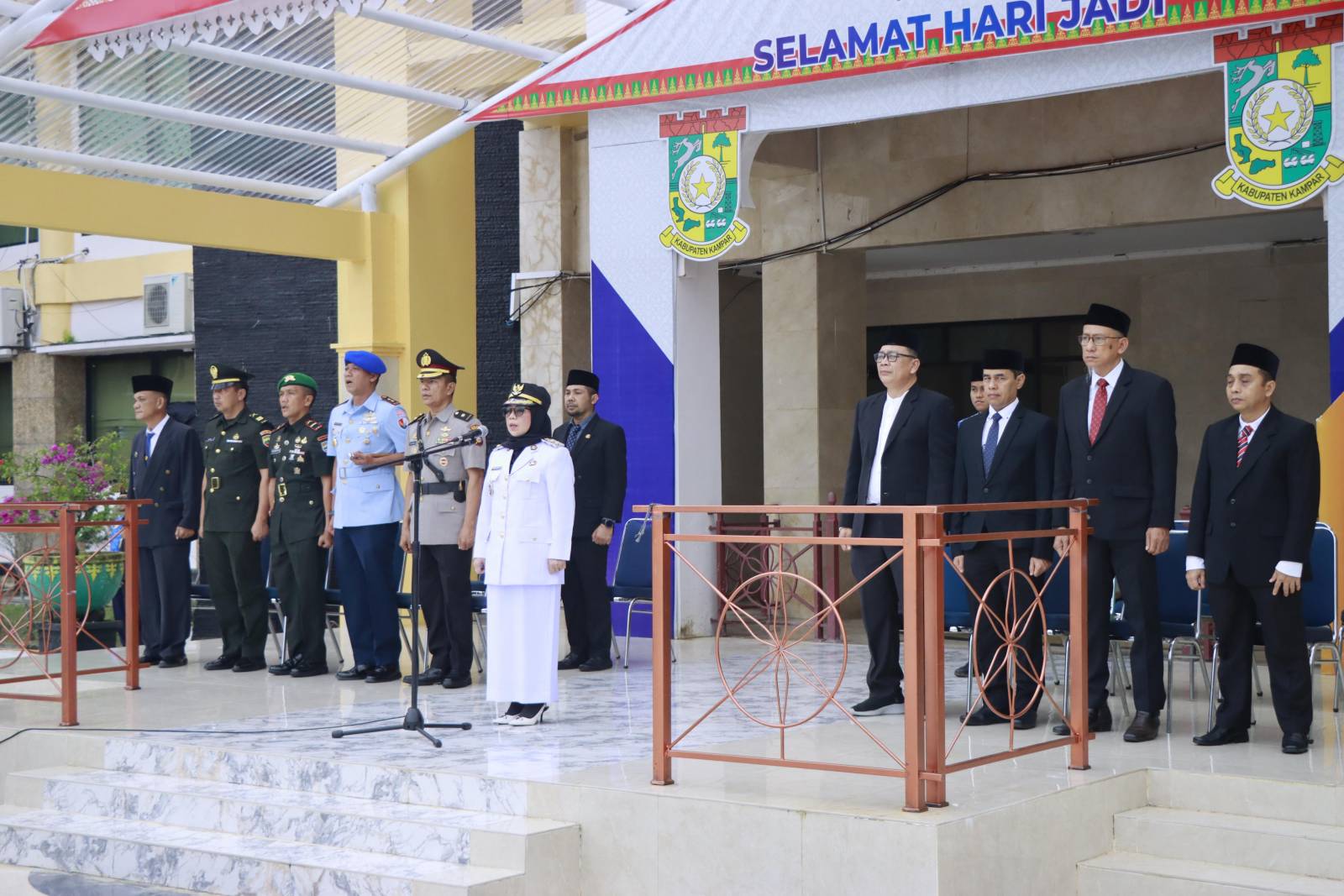 Pimpin Upacara Peringatan Hari Otda Ke 29 Tahun 2025, Wakil Bupati Kampar Bacakan Amanat Mendagri RI