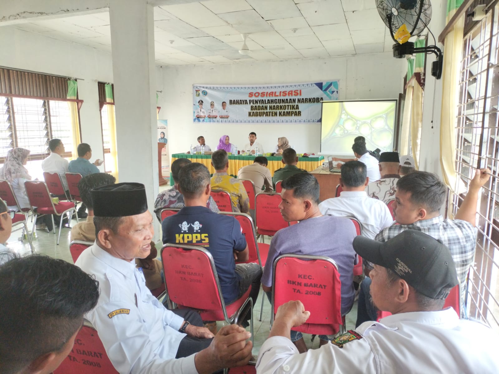 Babinsa Koramil 01/Bkn Hadiri Sosialisasi Bahaya Narkoba Ajak Warga dan Pemuda Perangi Narkoba