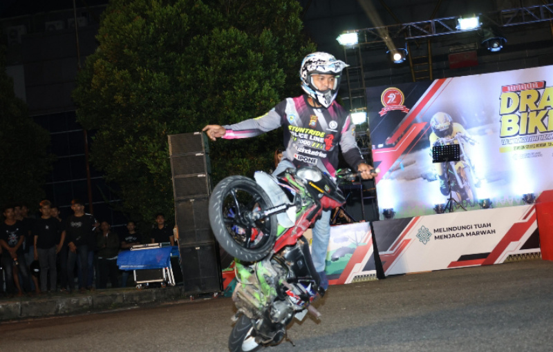 Riau Gelar Bhayangkara Drag Bike 2025, Dukung Riau Zero Balapan Liar