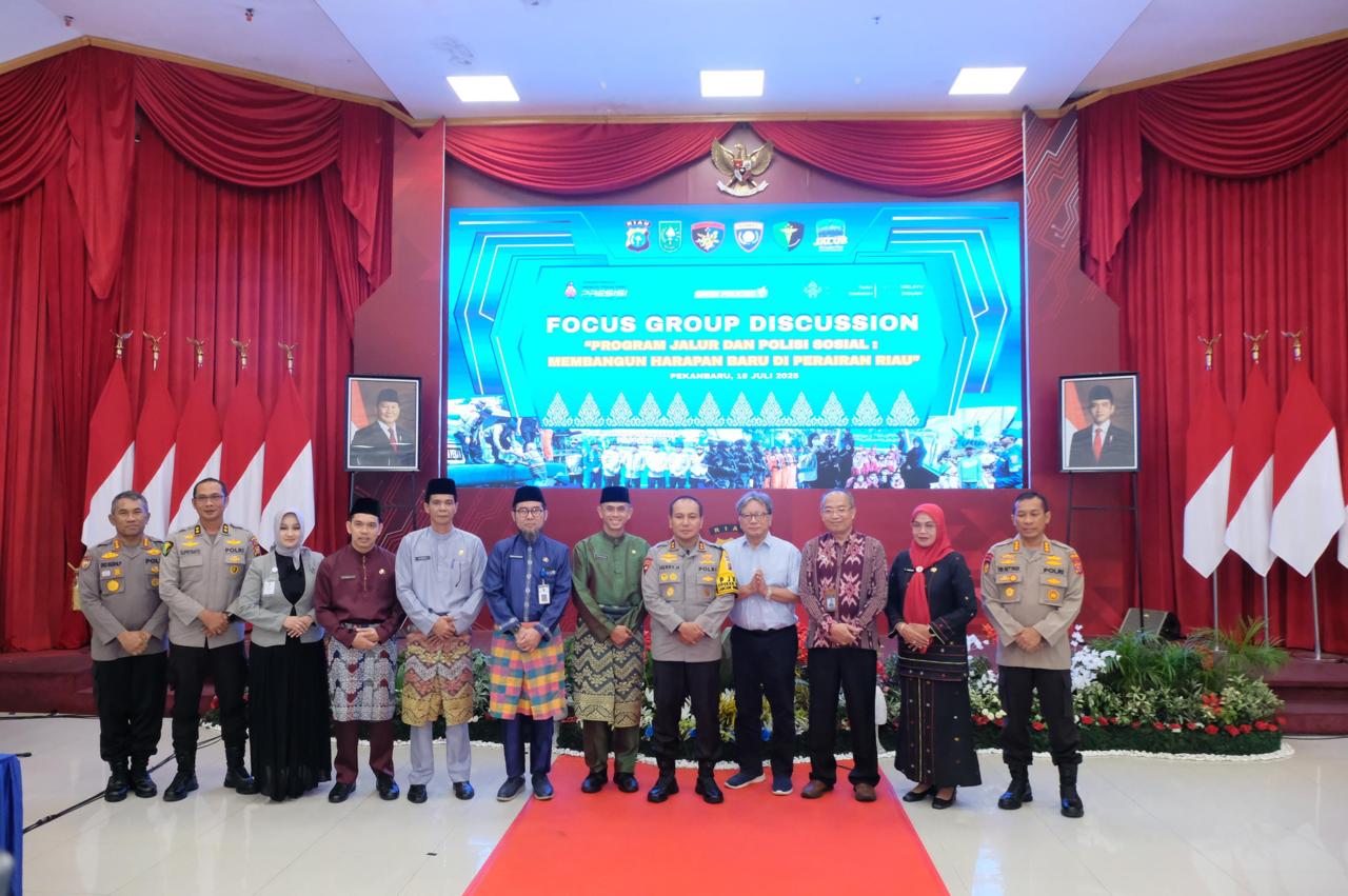 Polda Riau Gelar FGD Program JALUR Bersama Forkopimda, Tingkatkan Kesejahteraan Masayarakat Wilayah 