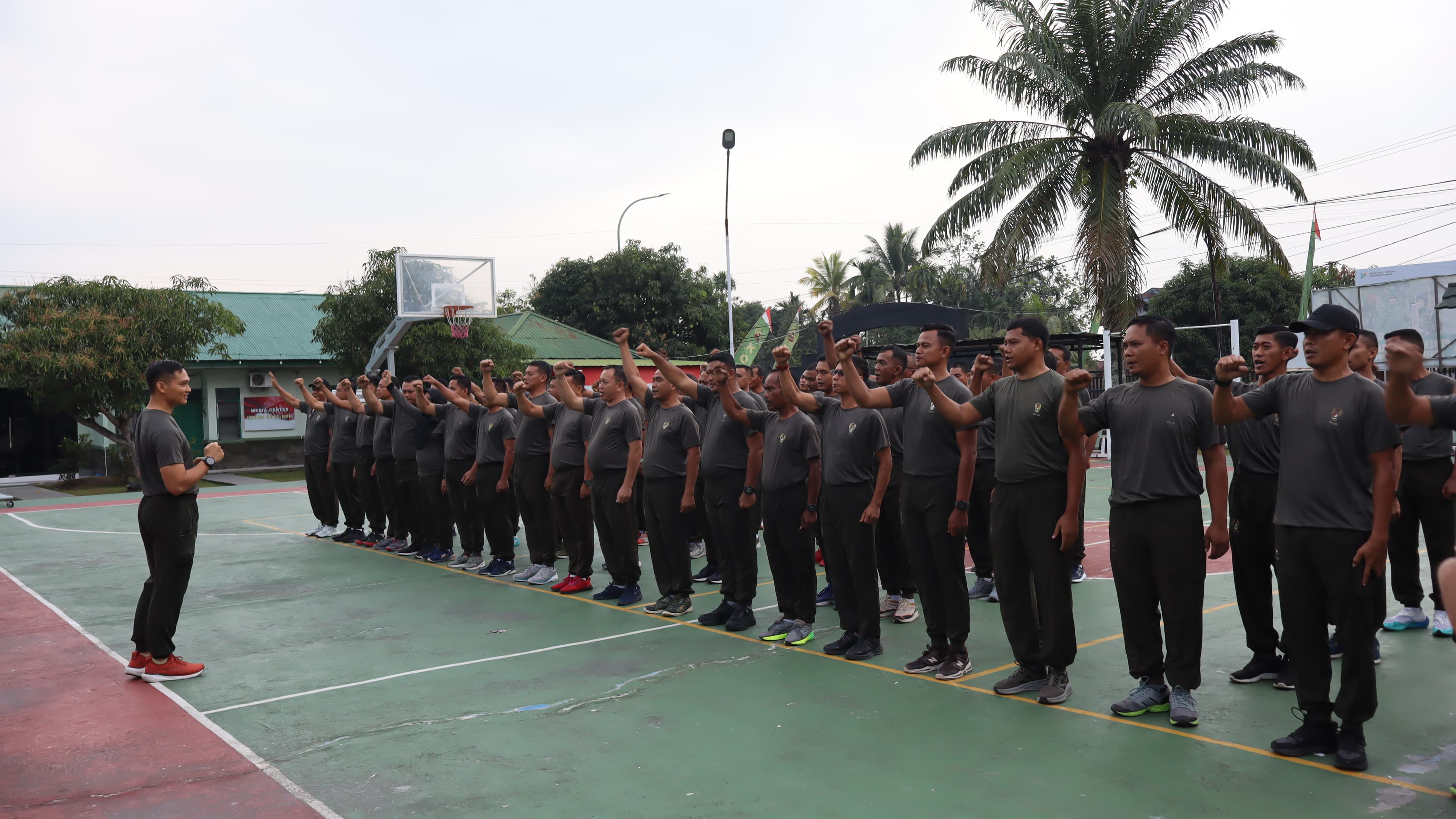 Apel Perdana Dandim 0313/ KPR Perkenalkan Visi - Misi, BISA, Yakin Mampu Bawa Perubahan Positif