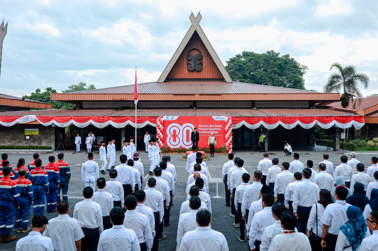 Upacara HUT Ke-80 RI Hulu Migas di PHR: Semangat Kolaborasi untuk Ketahanan Energi