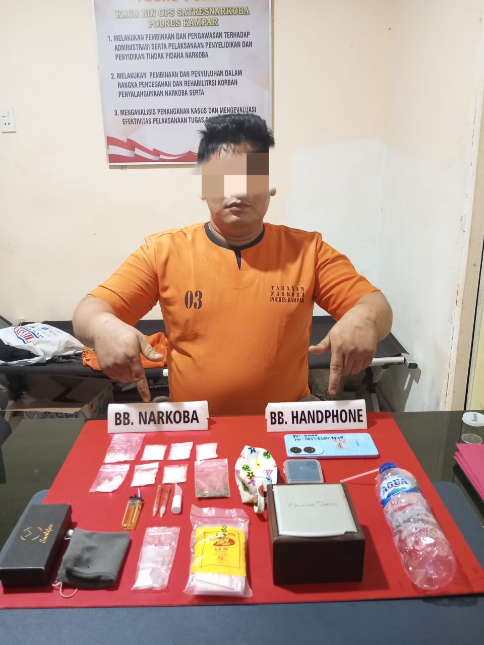 Polres Kampar Kejar dan Tangkap Pengedar Narkoba Hingga ke Rokan Hulu