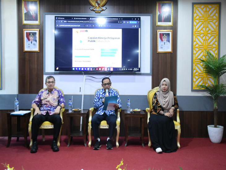 Bupati Kampar Buka Sosialisasi dan Pendampingan Penyusunan Laporan Survei Kepuasan Masyarakat 