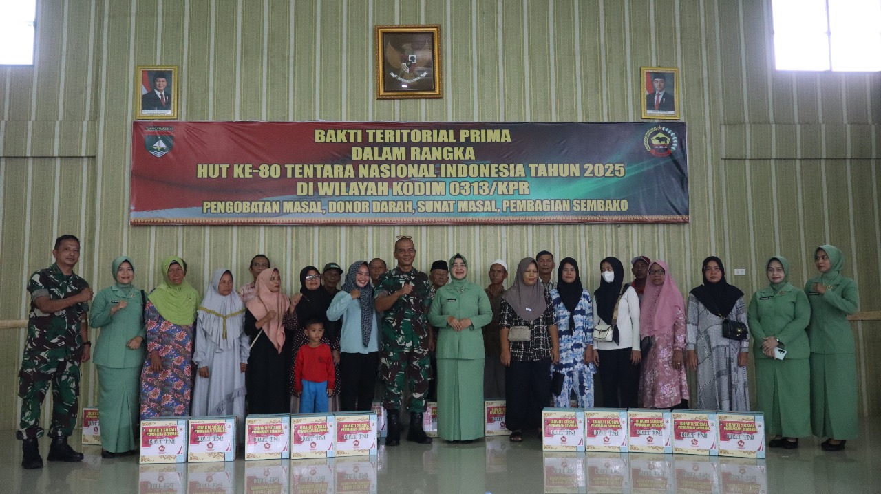 Kodim 0313/KPR Gelar Bakti Teritorial, Wujud Sinergi dan Kepedulian TNI untuk Rakyat