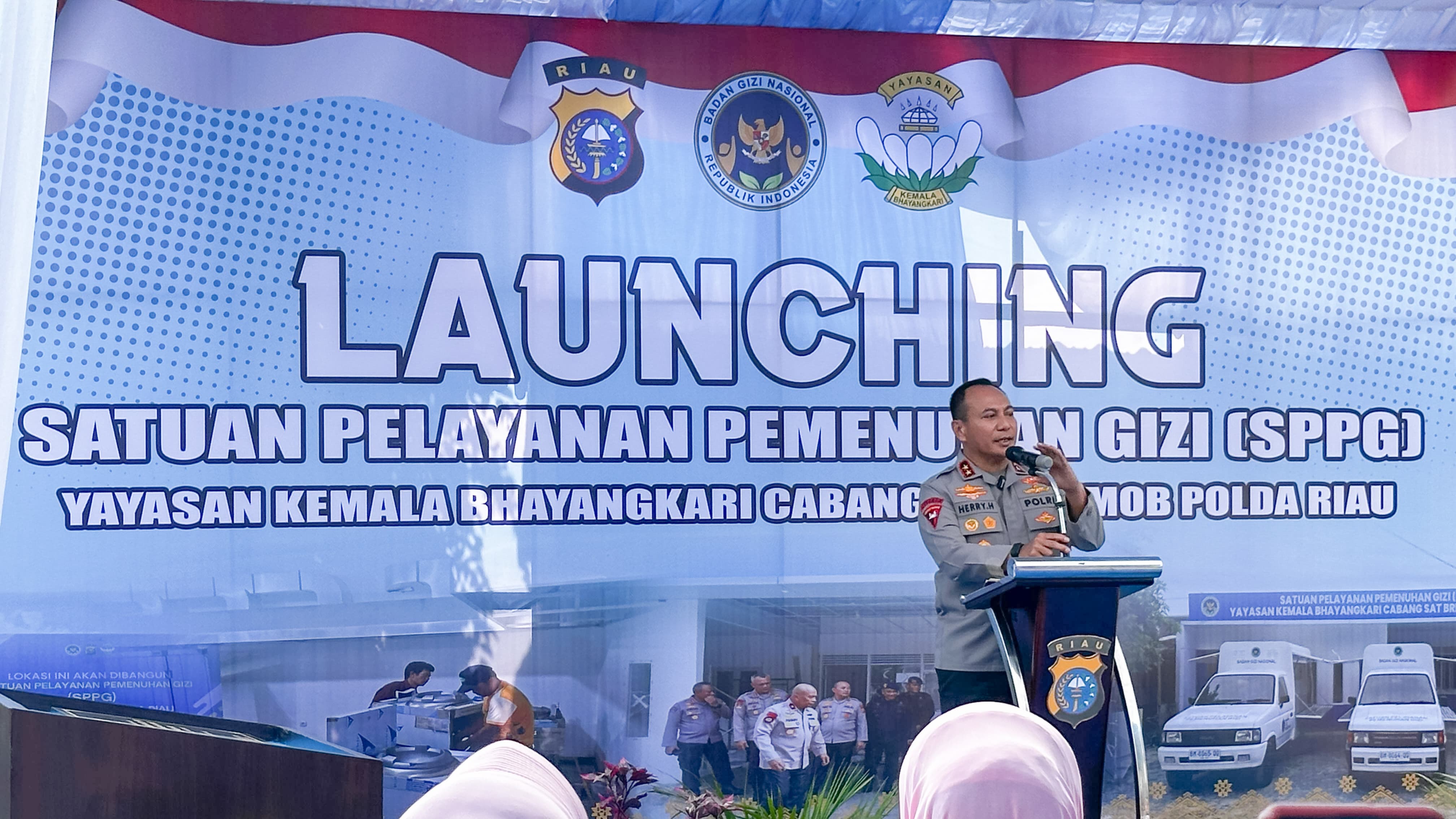 Kapolda Riau Resmikan SPPG Ketiga, Anak-Anak Harus Tumbuh Sehat dan Cerdas