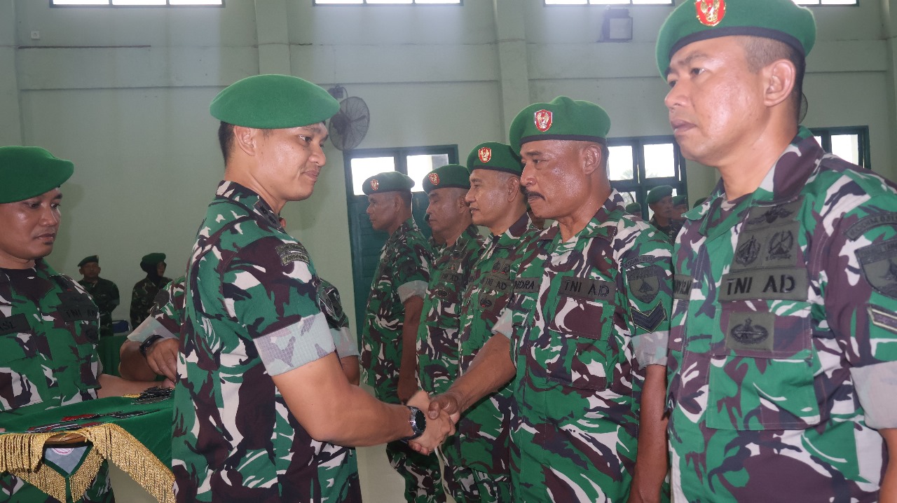 Kodim 0313/KPR Gelar Pelantikan Kenaikan Pangkat Bintara dan Tamtama