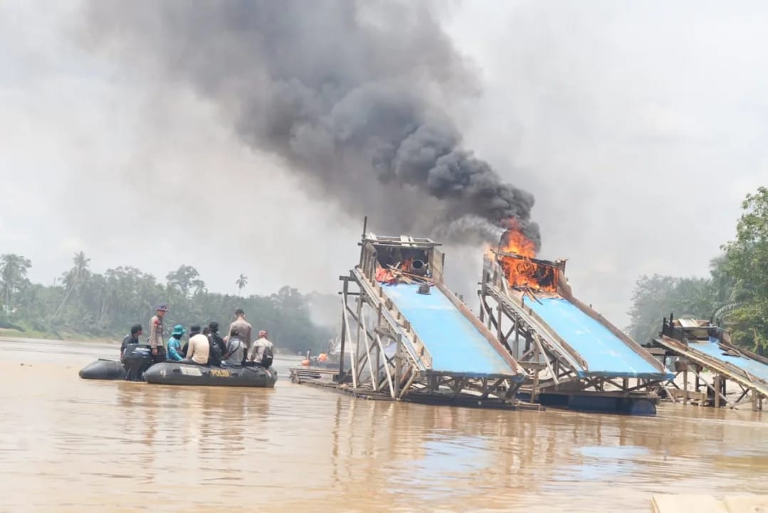 Insiden Anarkis Warnai Operasi Penertiban PETI di Kuansing, Polda Riau Pelaku Akan di Proses Hukum