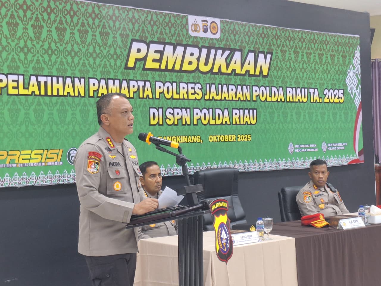 SPN Polda Riau Latih 36 Perwira Pertama Jadi Pamapta, Garda Terdepan Pelayanan Polri