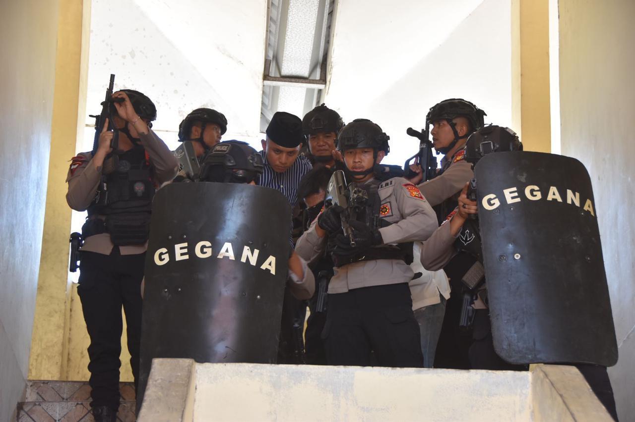 Brimob Polda Riau Mantapkan Kesiapsiagaan Melalui Latihan Aman Nusa III