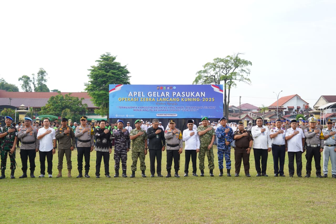 Polda Riau Resmi Gelar Operasi Zebra 2025, 967 Personel di Terjunkan