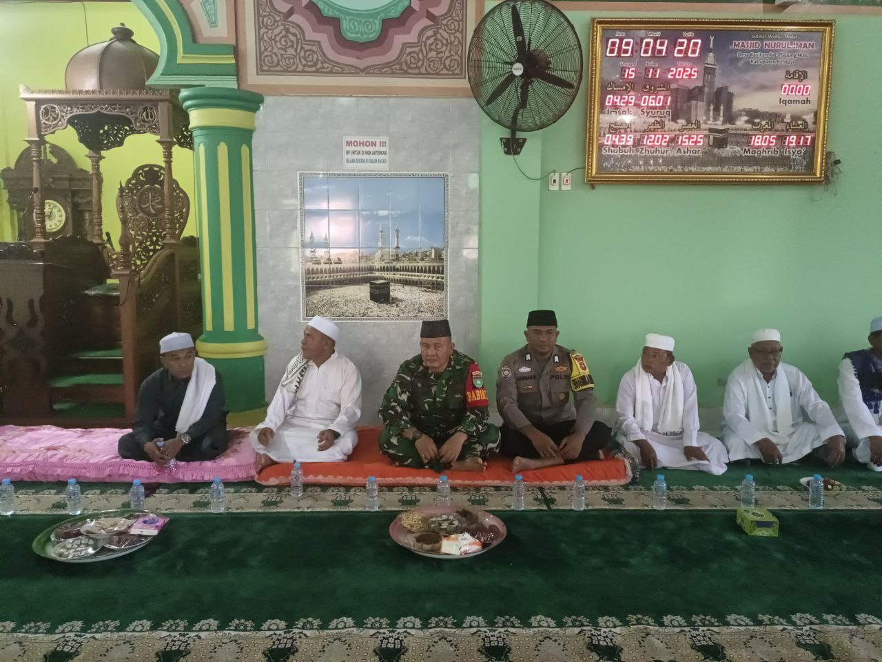 Babinsa Koramil 16/Tapung Hadiri Kegiatan Tabligh Akbar