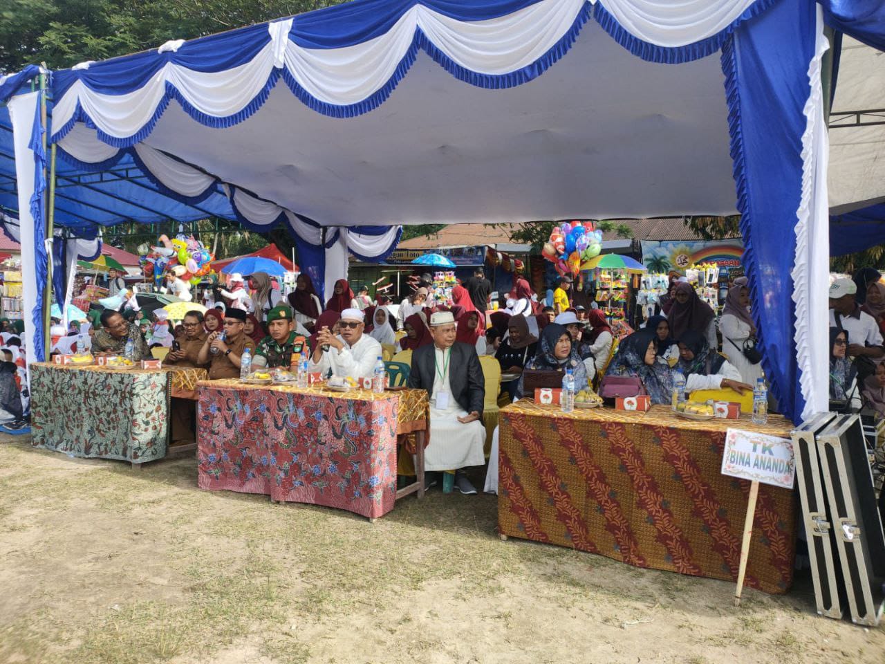 Pengenalan Ibadah Haji Sejak Dini, Babinsa Koramil 16/Tapung Pantau Pelaksanaan Simulasi Manasik Haj