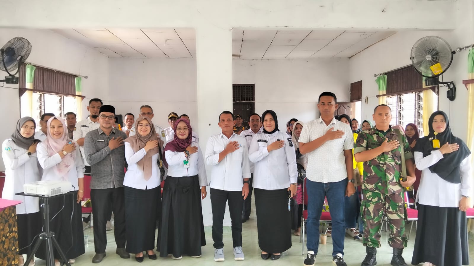 Wakili Danramil, Wadan Ramil 01/Bkn Hadiri Sosialisasi Perlindungan Perempuan Dan Anak