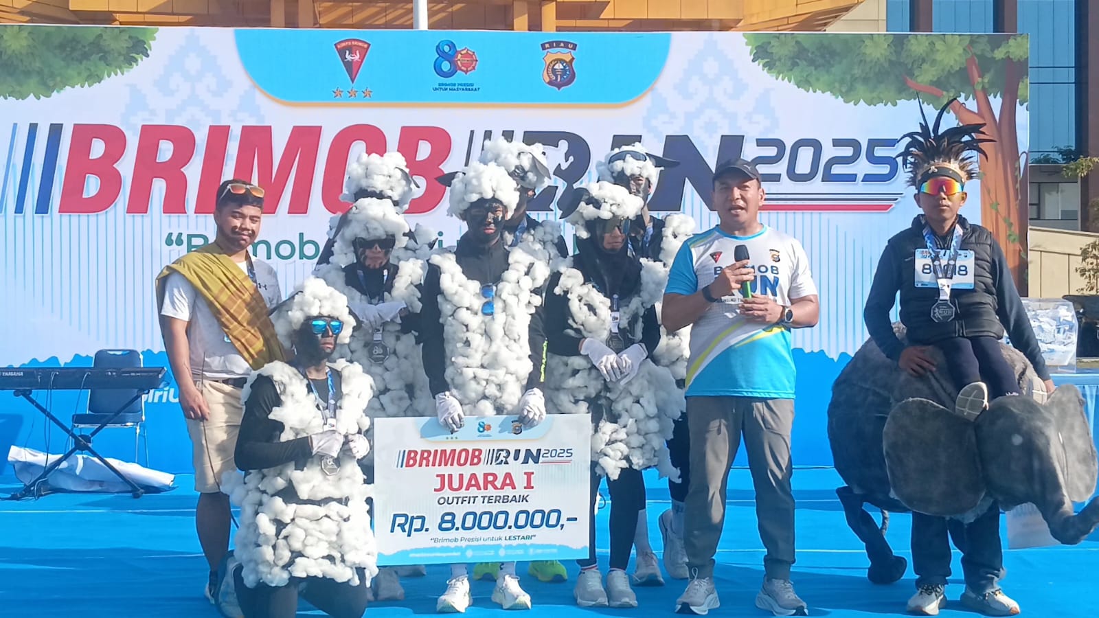 Brimob Run 2025 Meriah, Kapolda Riau Ajak Masyarakat Peduli Alam dan Selamatkan TNTN