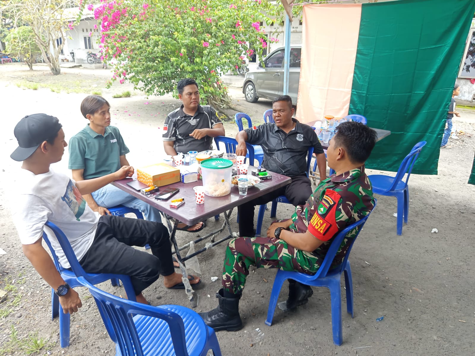 Babinsa Koramil 14/Kepenuhan  Berikan Sosialisasi Edukasi Bahaya narkoba.