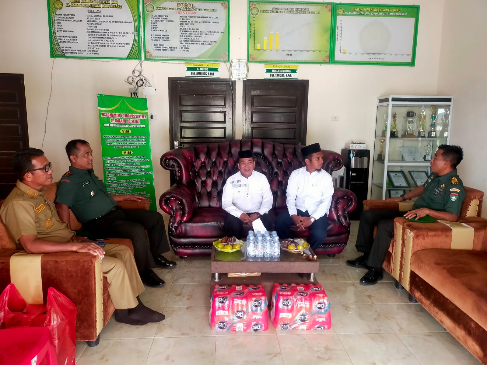 Danramil 01/Bkn Bersama Kades Ridan Permai Komsos Dengan Tokoh Agama