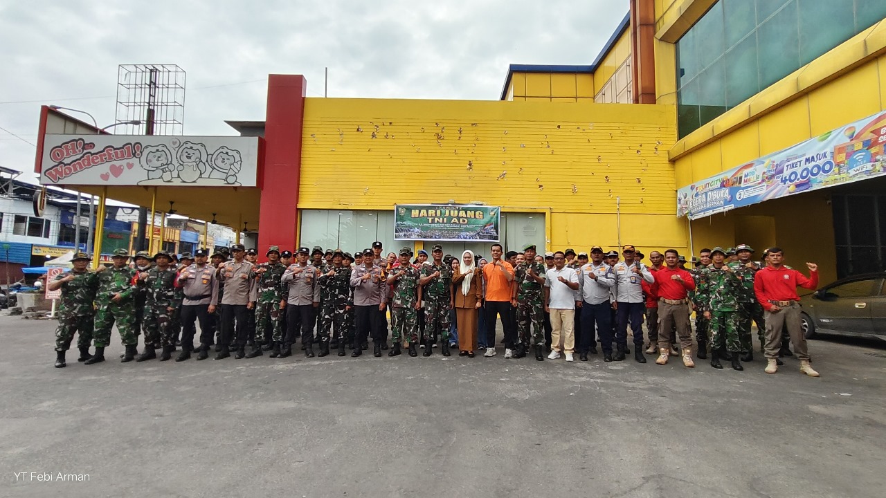 Kodim 0313/KPR Gelar Karya Bakti di Pasar Dalam Rangka Peringati Hari Juang TNI AD Ke-80