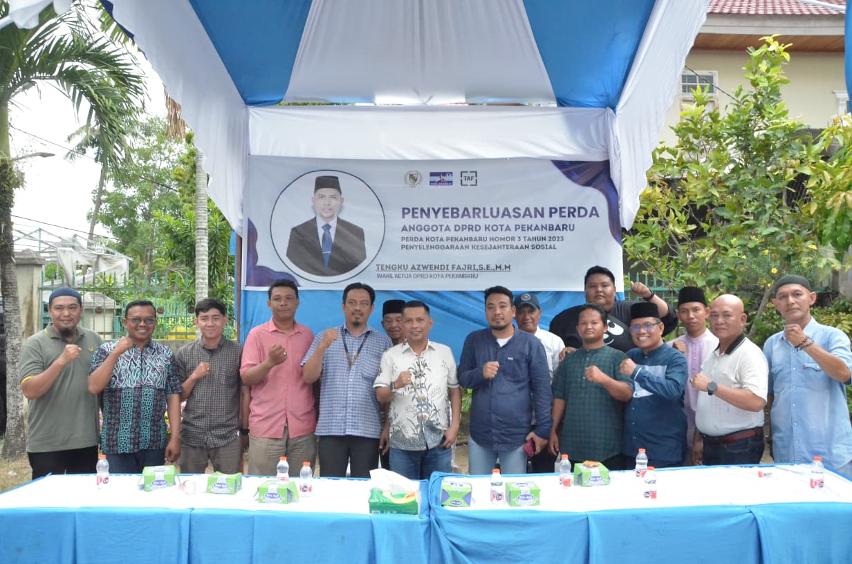 Wakil Ketua DPRD Pekanbaru Sosialisasikan Perda Kepada Masyarakat di Kecamatan Sail