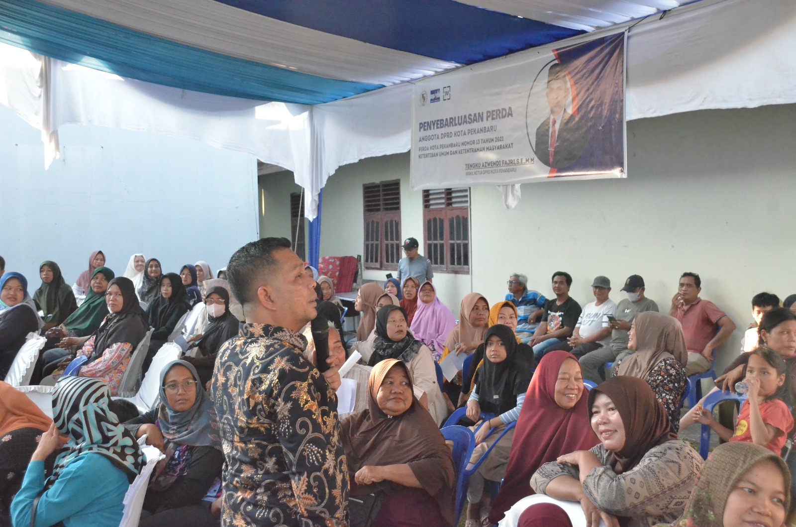 Sosialisasi Perda, Waka DPRD Pekanbaru Ajak Masyarakat Taati dan Ikuti Aturan Pemerintah