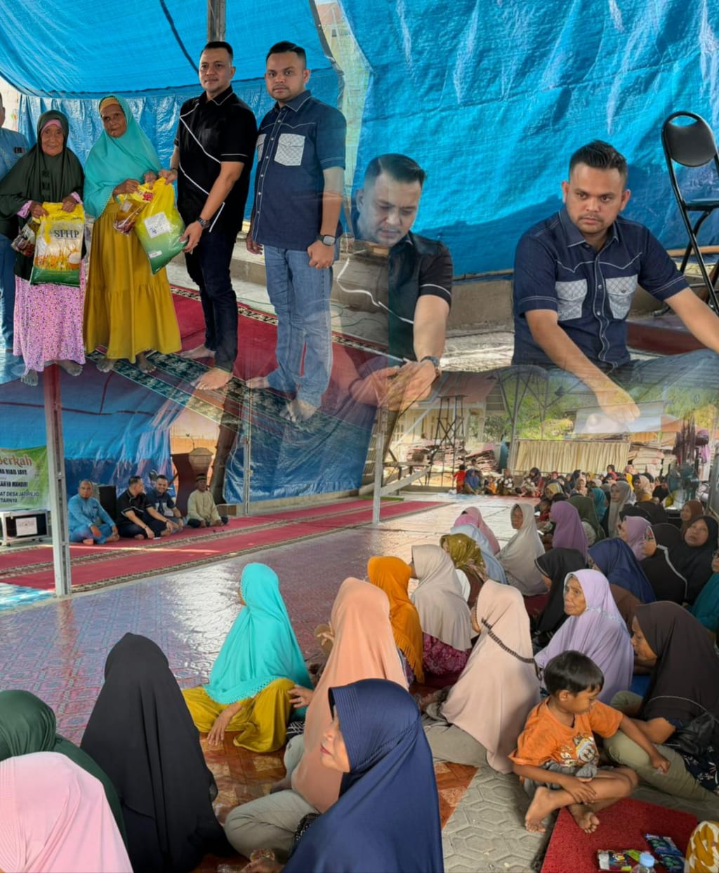 Dirut PT Green Palama Serahkan Bantuan untuk Masjid dan Warga