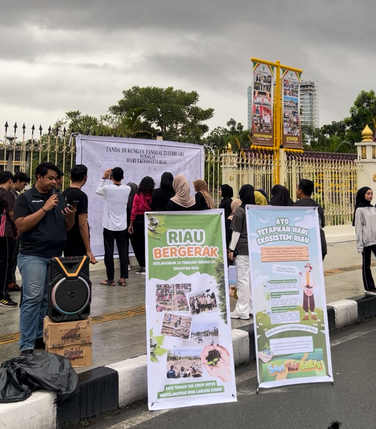 Aktivis Lingkungan Gaungkan Penetapan Hari Ekosistem Riau di CFD Pekanbaru