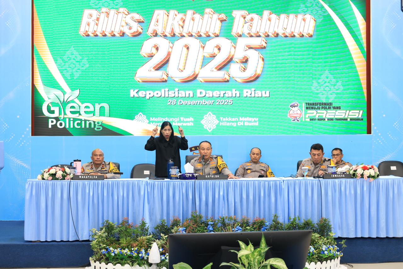 Polda Riau Nilai Situasi Kamtibmas 2025 Lebih Aman dan Terkendali