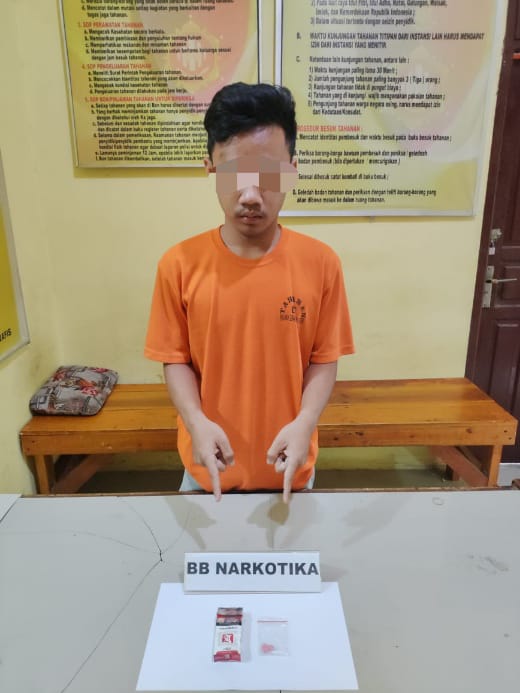 Polsek Kampar Kiri Hilir Amankan Pemuda Saat Patroli Sambang Warga