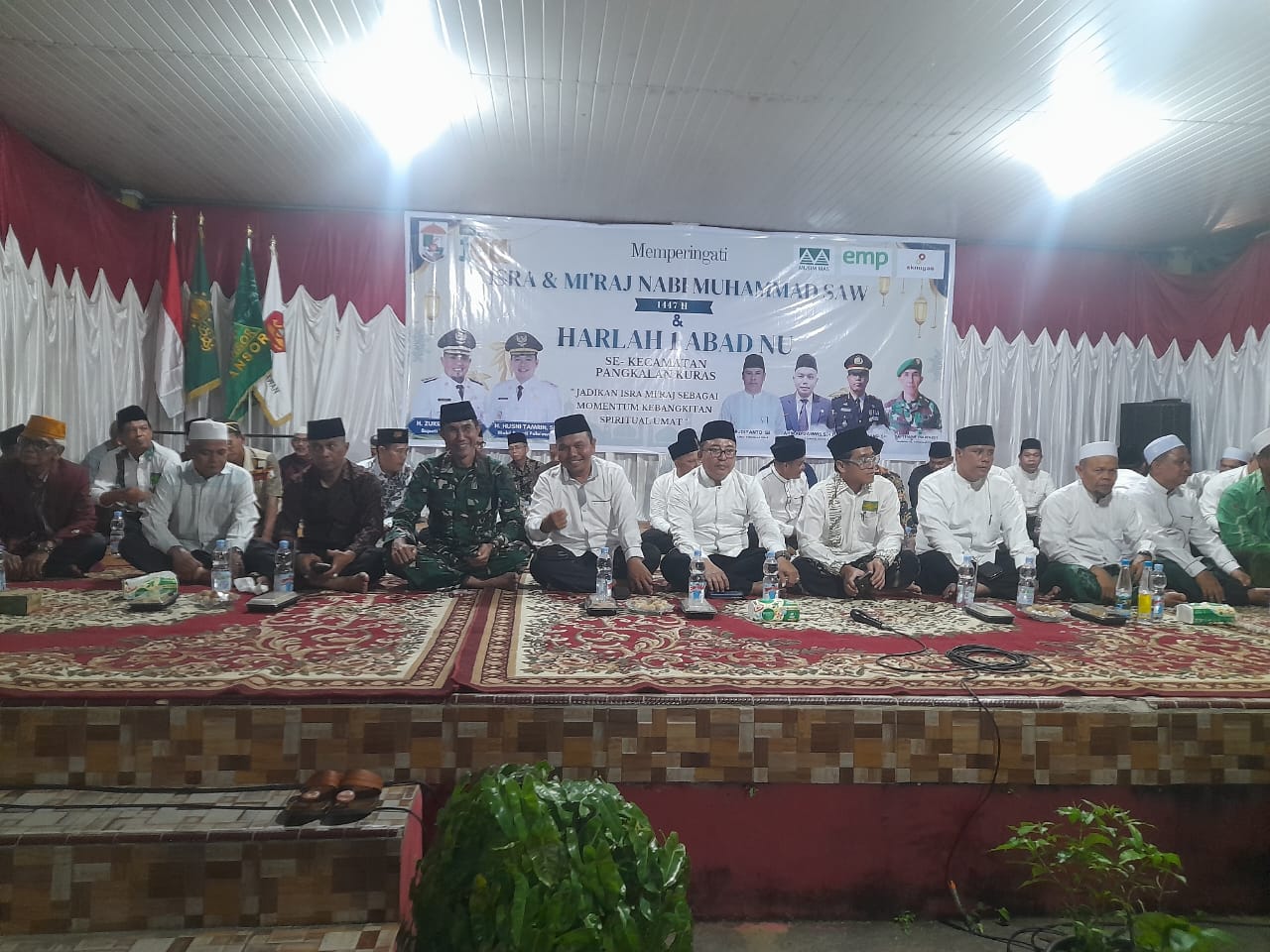 Danramil 04/Pkl Kuras Hadiri Giat Isra Miraj Nabi Muhammad SAW dan Harlah 1 Abad NU