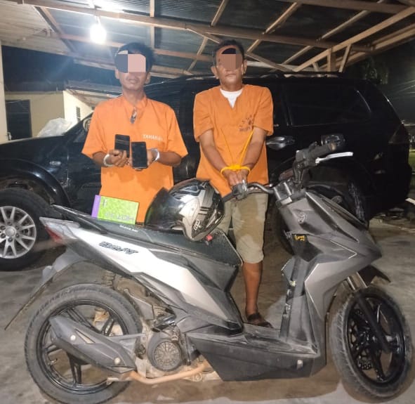 Polsek Kampar Tangkap Dua Pelaku Curat 