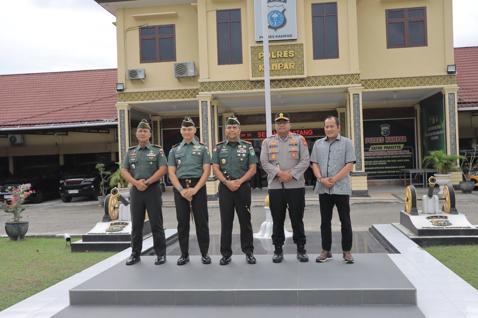 Danrem 031/WB Perkuat Sinergi TNI-Polri di Polres Kampar