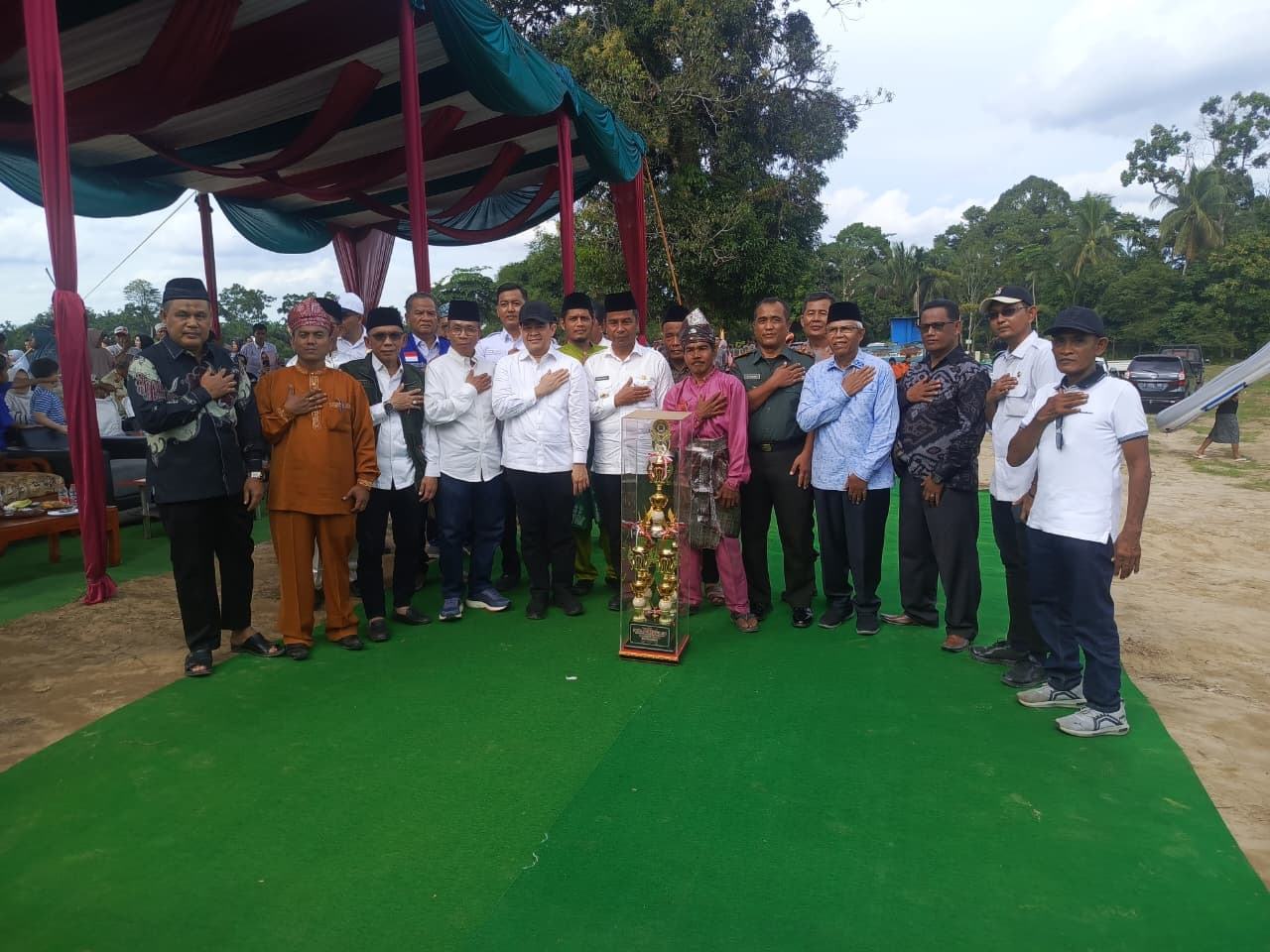 Danramil 01/Bkn Beserta Babinsa Hadiri Balimau Kasai Menyambut Bulan Ramadhan