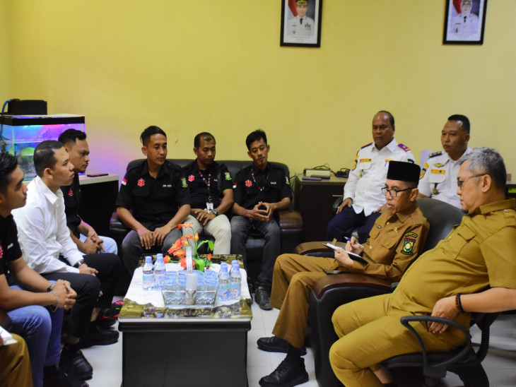 Pemkab Kampat Terima Audiensi Pengurus Ikatan Persaudaraan Driver Ambulance 